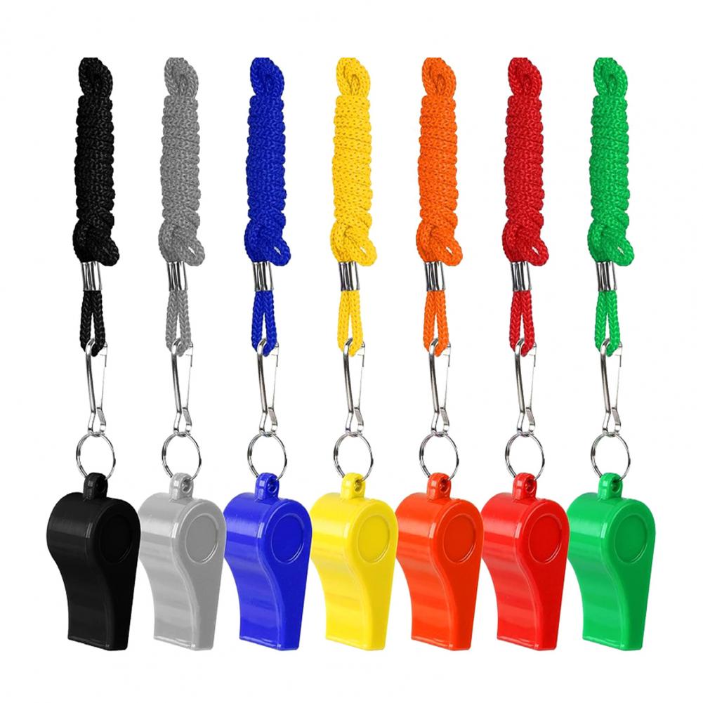 Emergency Whistle Pea - 10 adet plastik düdükler kordonlu yüksek